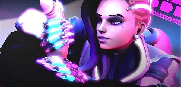  Overwatch Sombra porn compilation with heroes